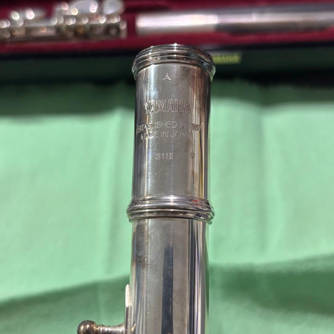 YAMAHA フルート YFL-311II 頭部管銀製 Eメカ 専用バッグ付 - メルカリ