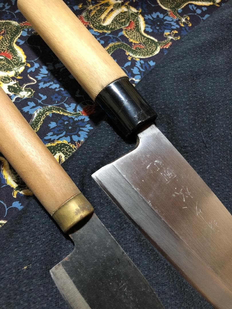 【zeroair777】青鋼　堺久松　出刃包丁　アジ切包丁