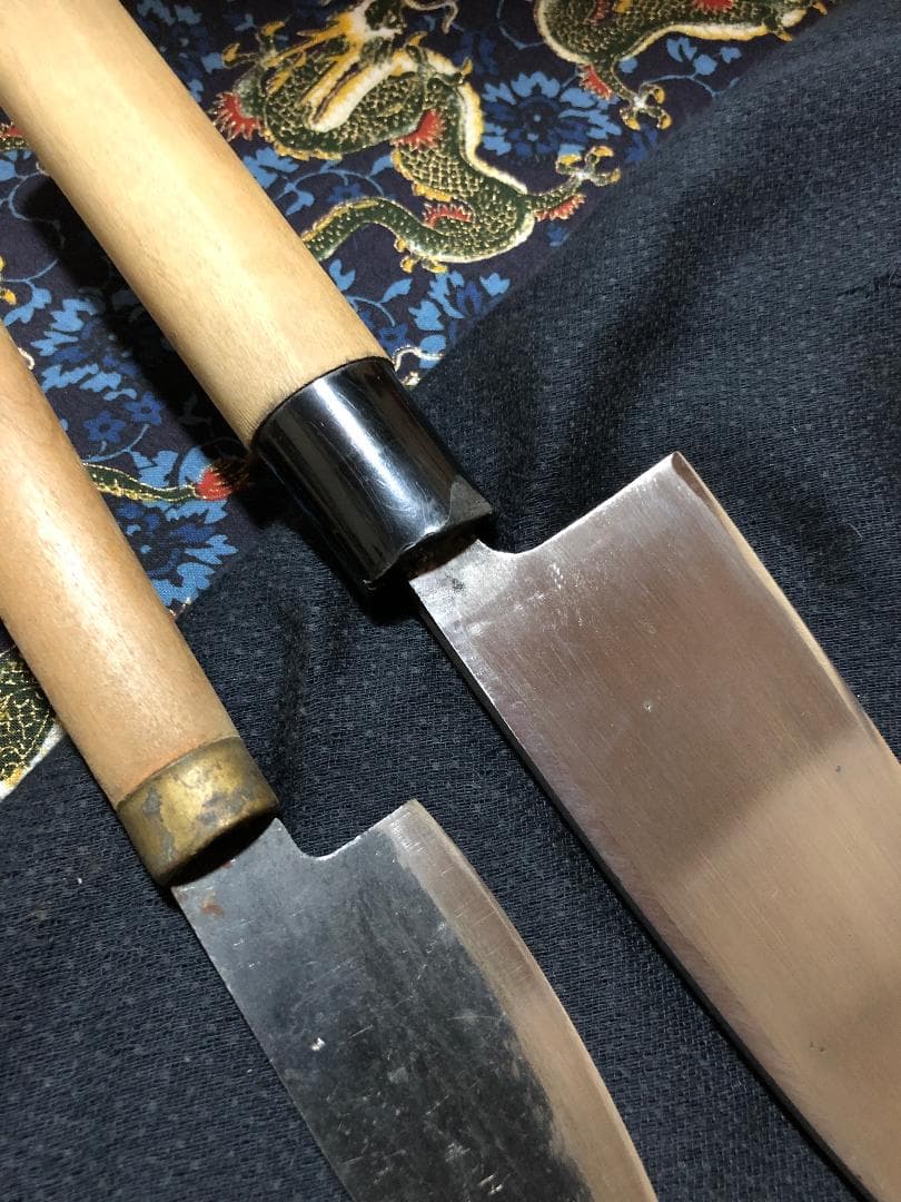 【zeroair777】青鋼　堺久松　出刃包丁　アジ切包丁