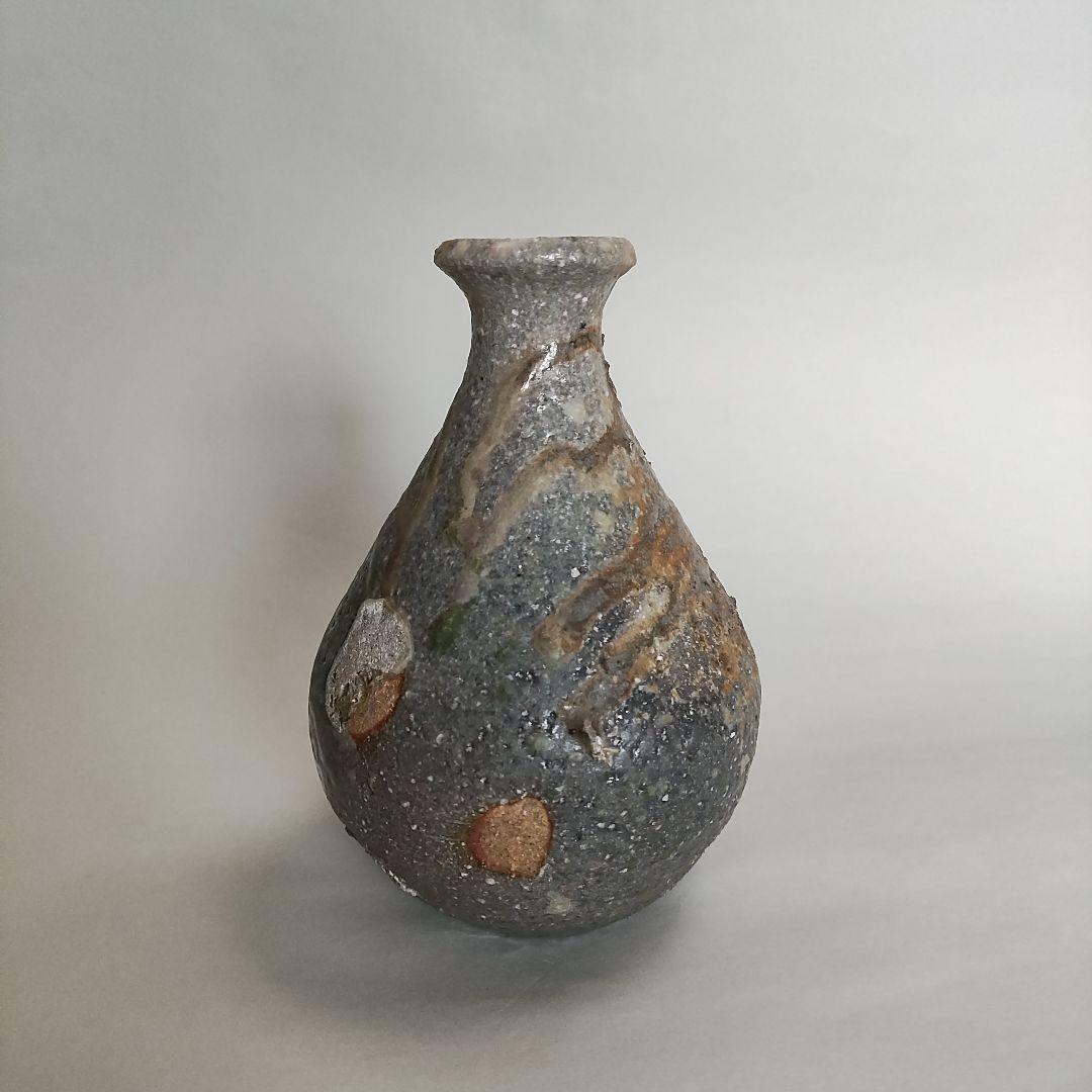 片岡誠　自然釉徳利　常滑焼