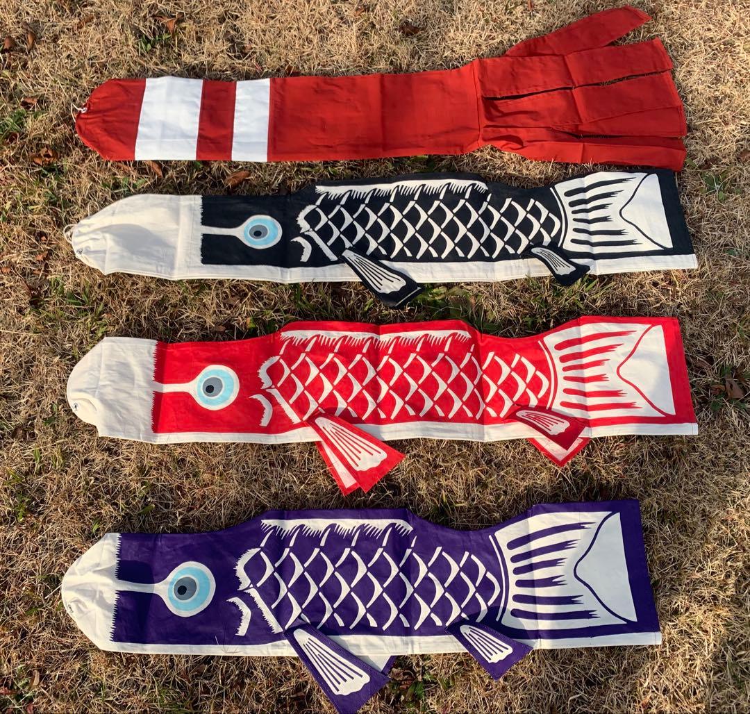 歌川広重「名所江戸百景　水道橋駿河台」手染め豆広重鯉1.1m子鯉紫セット鯉のぼり