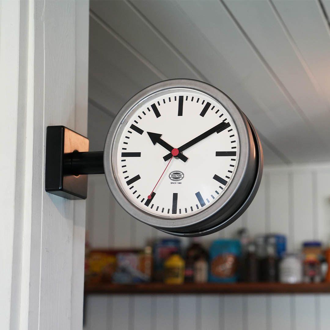 新品 両面時計 ダブルフェイスクロック2 BLACK ダルトン インテリア 小物
