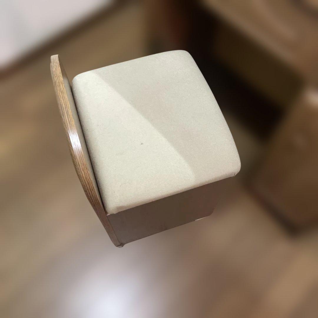 昭和レトロ　木製ドレッサー・鏡台 椅子付き　ナチュラルウッド　さいたま市引取限定