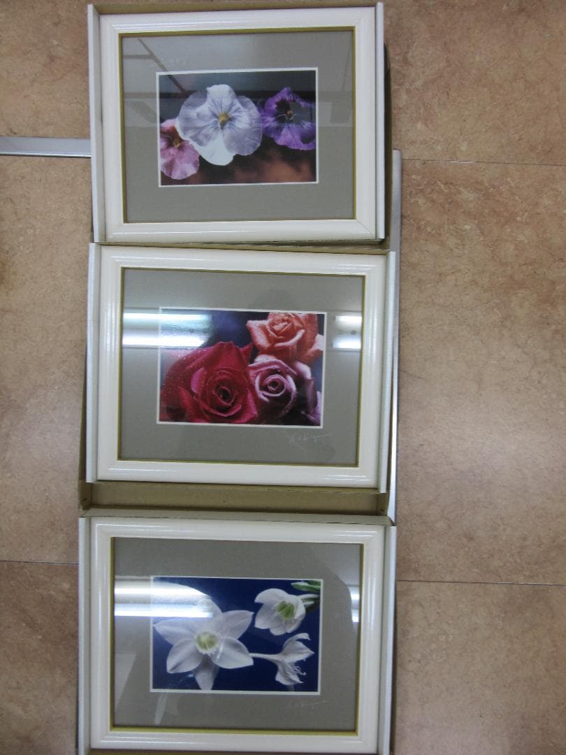 秋山庄太郎癒しの「花」シリーズ3種　　フォトインテリア　交渉大歓迎