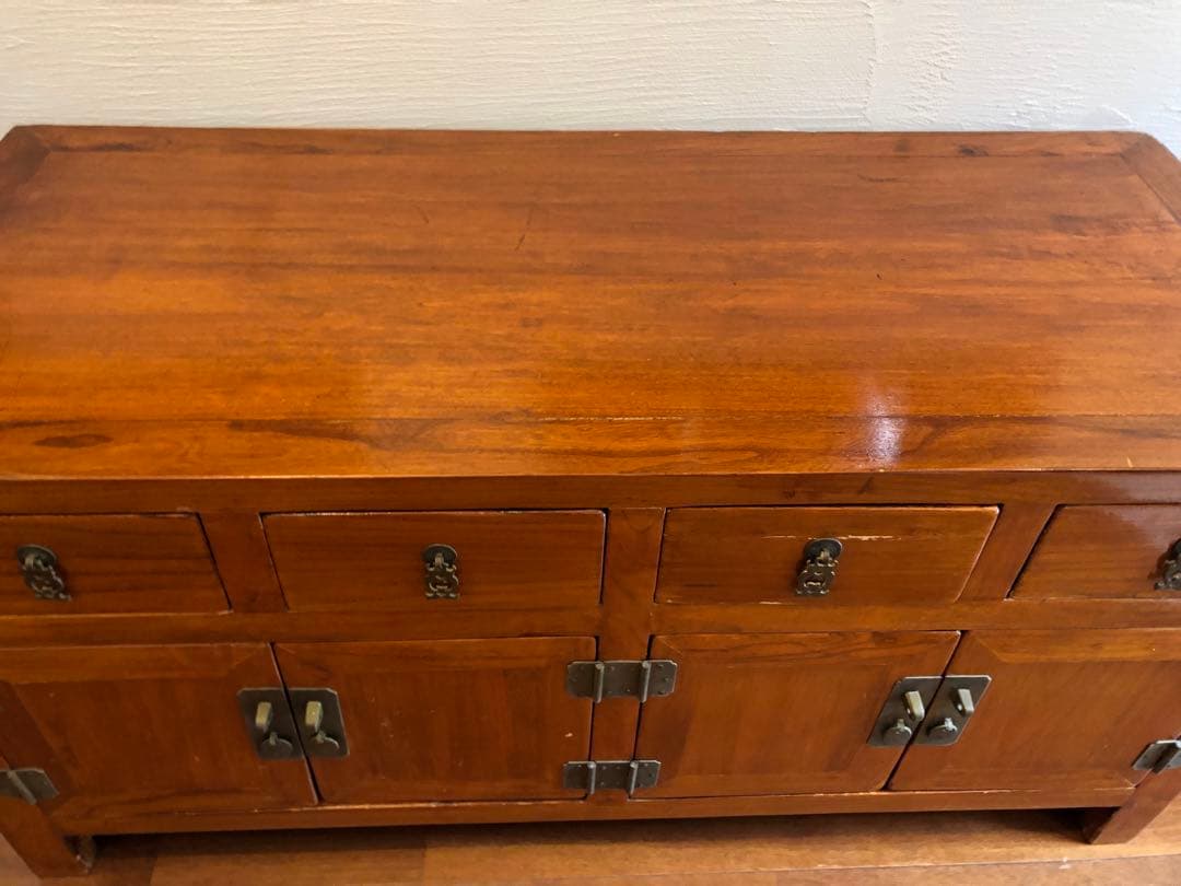 木製アンティーク　収納棚　テレビ台