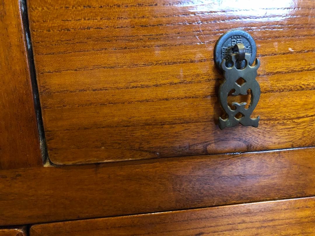 木製アンティーク　収納棚　テレビ台