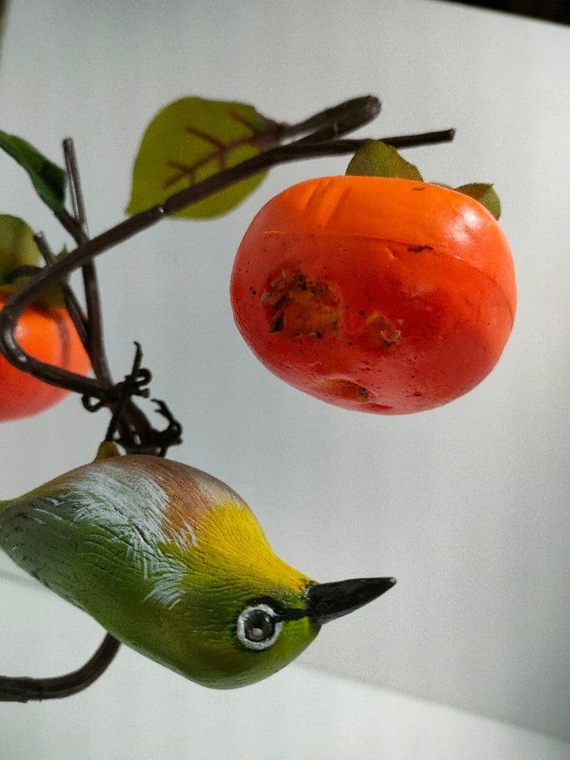 メジロ　バードカービング