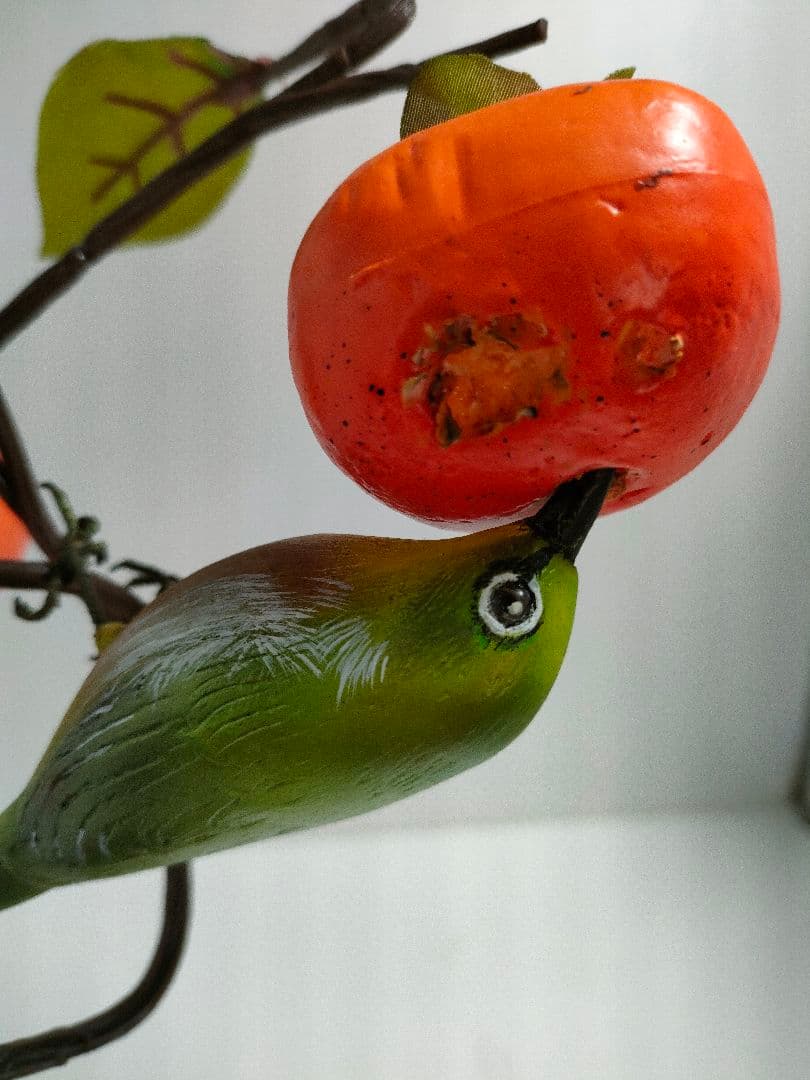 メジロ　バードカービング