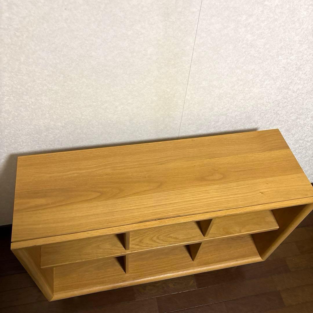【美品】オープンシェルフ ナチュラル オーク材 棚 ディスプレイ シェルフ