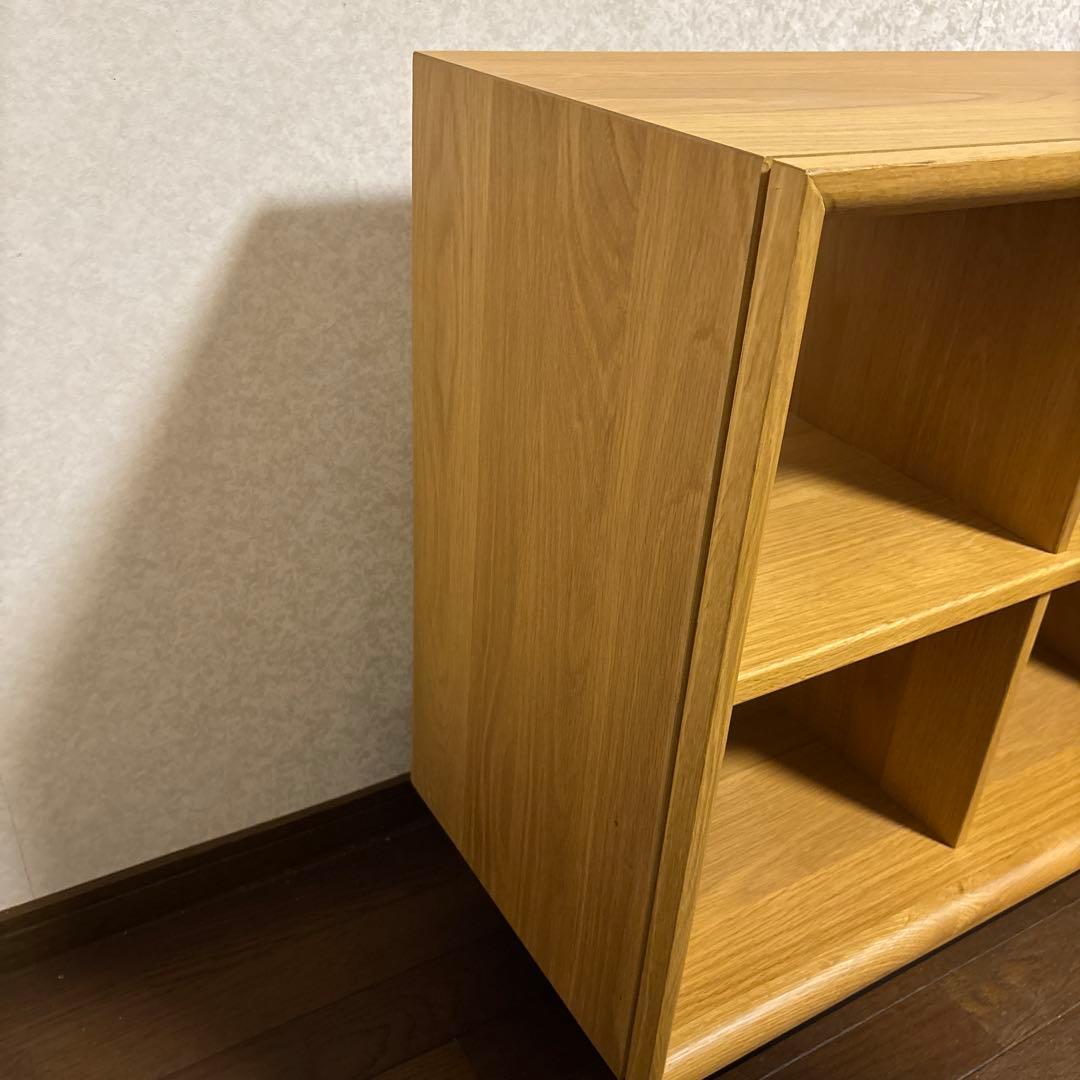 【美品】オープンシェルフ ナチュラル オーク材 棚 ディスプレイ シェルフ