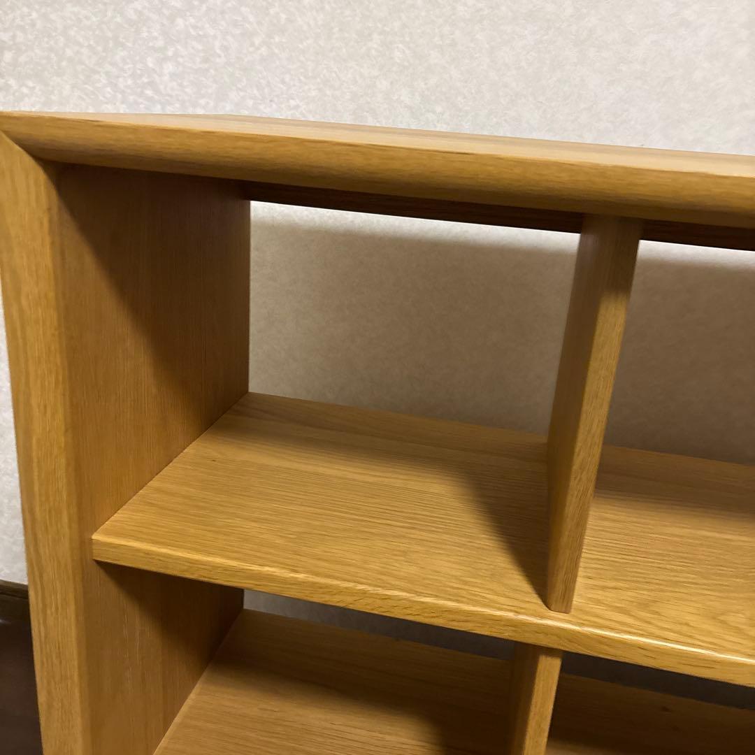 【美品】オープンシェルフ ナチュラル オーク材 棚 ディスプレイ シェルフ
