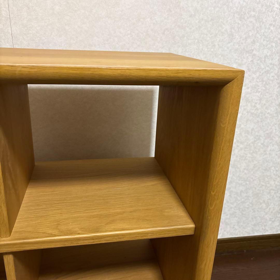 【美品】オープンシェルフ ナチュラル オーク材 棚 ディスプレイ シェルフ