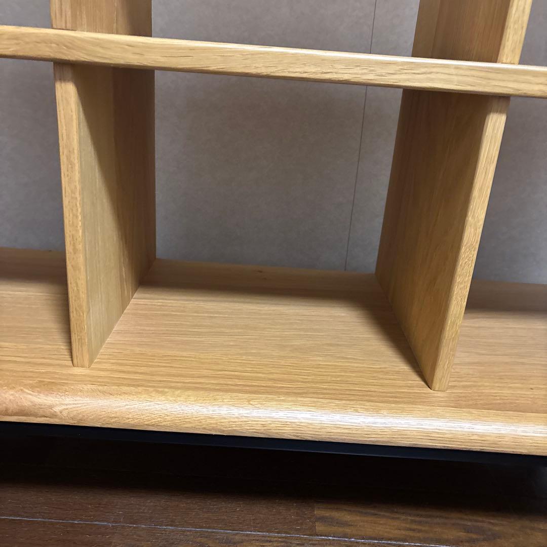【美品】オープンシェルフ ナチュラル オーク材 棚 ディスプレイ シェルフ