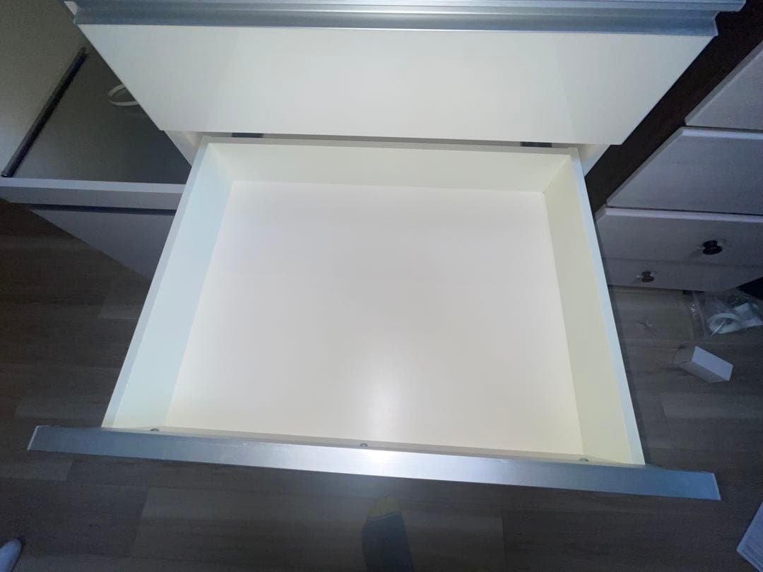 【超美品・取説あり】パモウナ ホワイト食器棚・キッチンカウンター 幅100cm