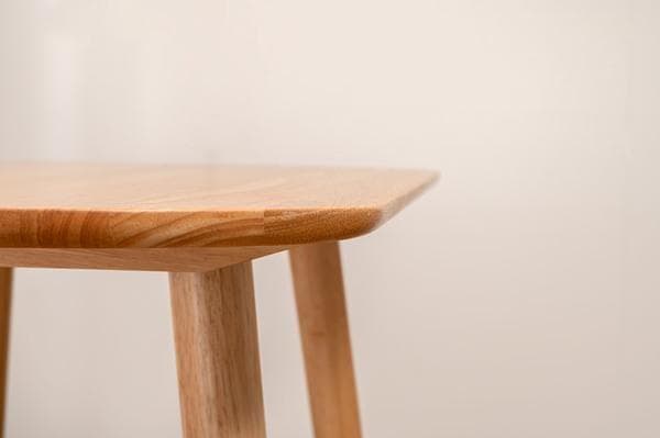 1人用 テーブル 壁寄せ おしゃれ 省スペース 角丸 HOW-001 N02