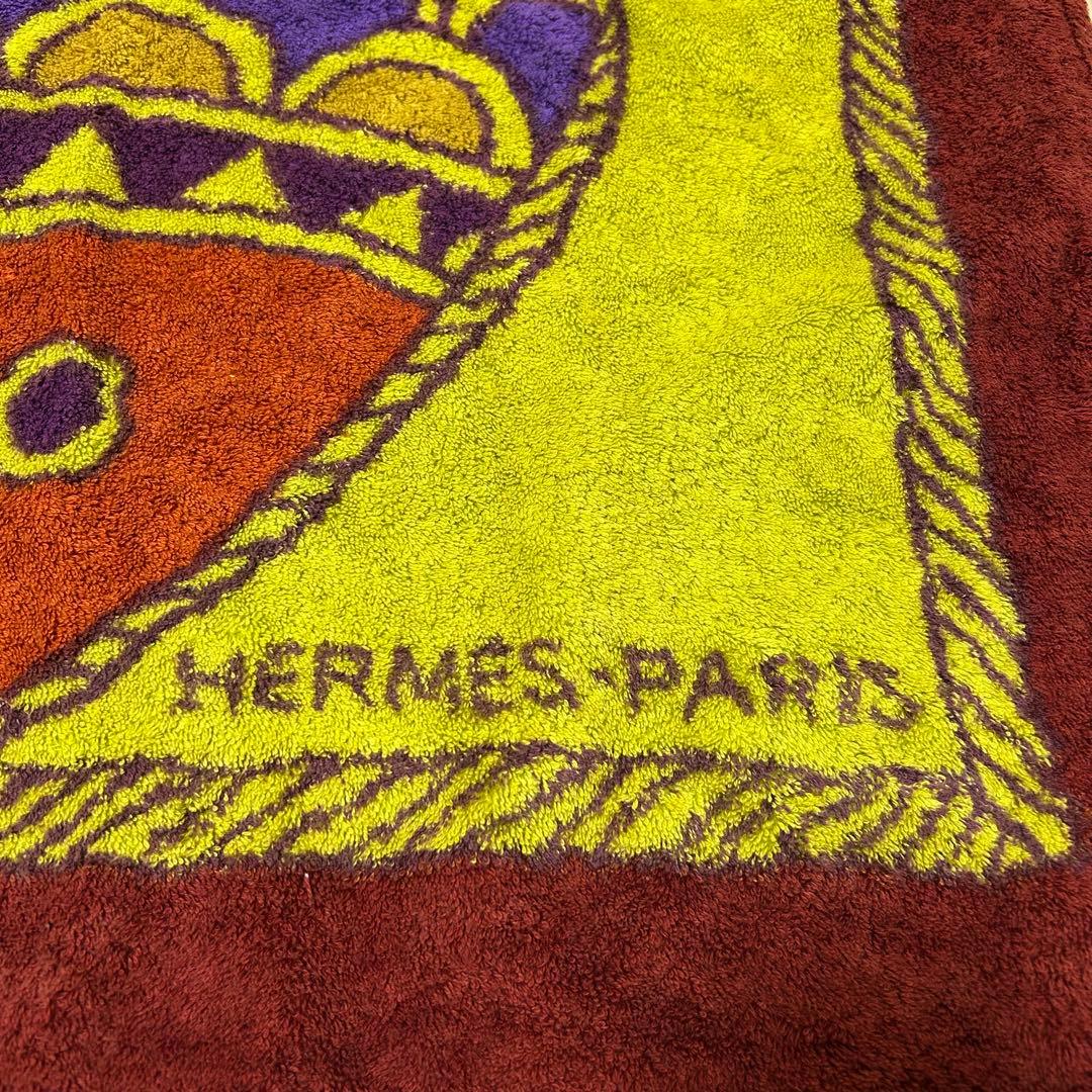エルメス　ビーチタオル　ビンテージ