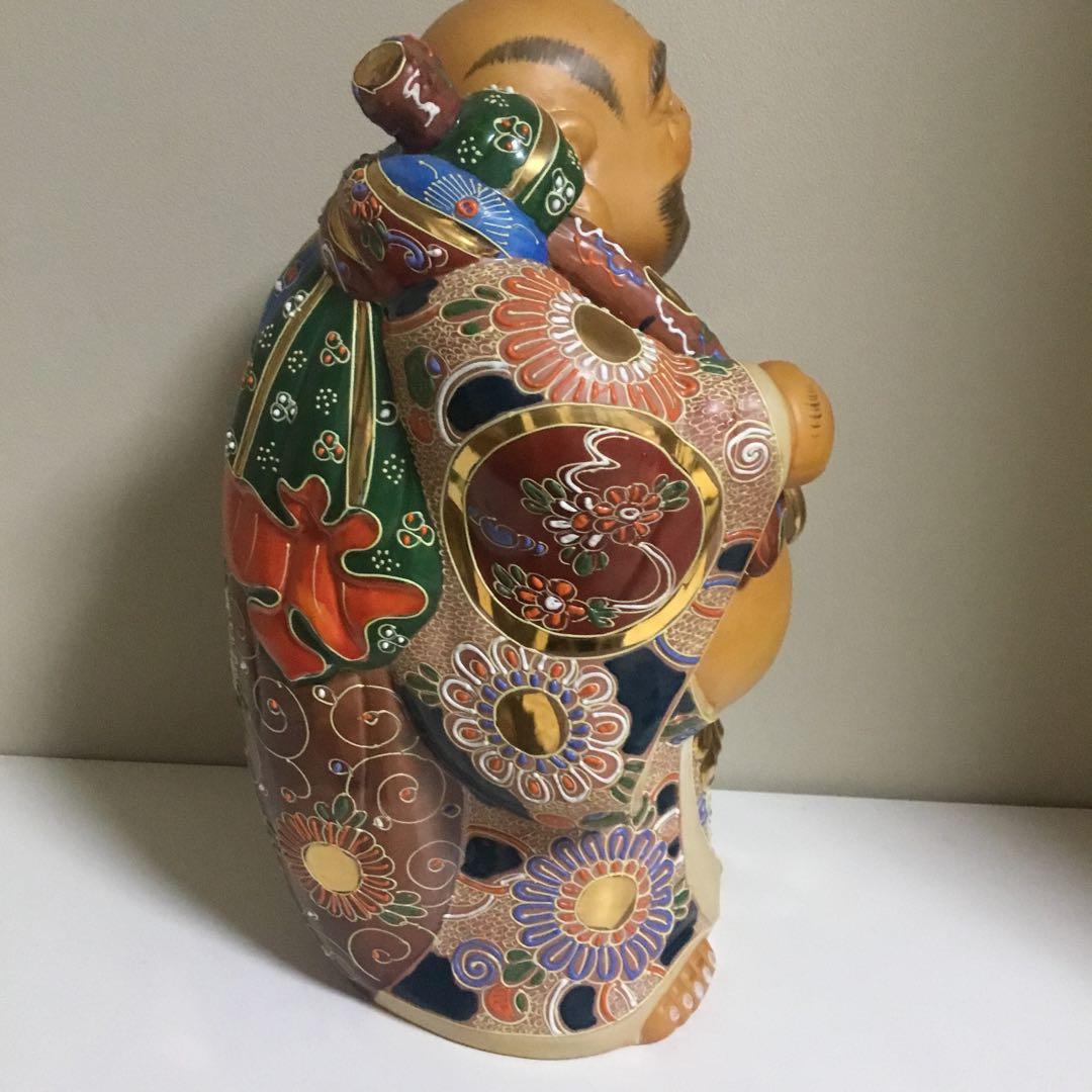 九谷焼置き物　布袋様　七福神　縁起置物