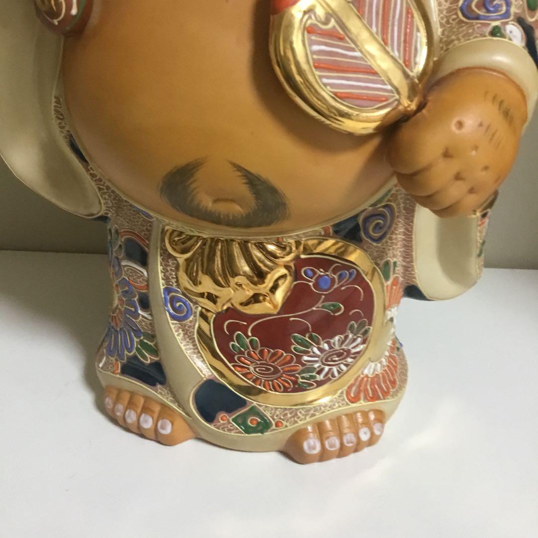 九谷焼置き物　布袋様　七福神　縁起置物