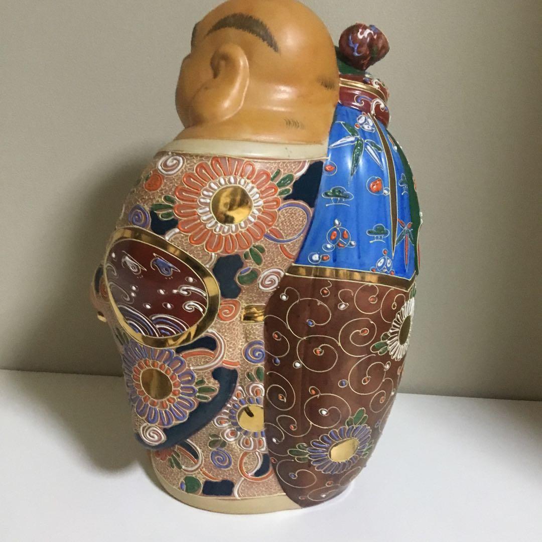 九谷焼置き物　布袋様　七福神　縁起置物