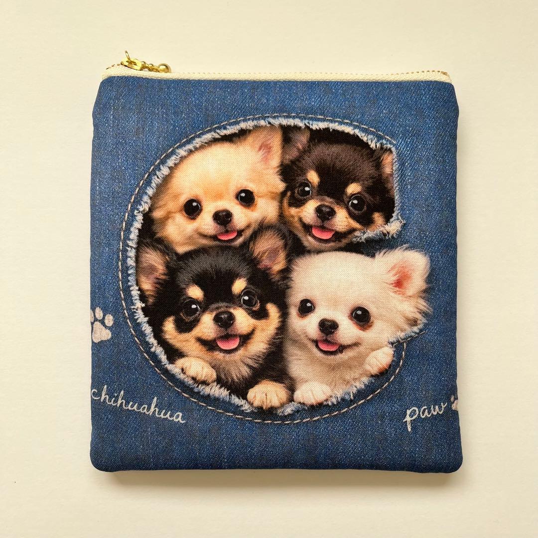 ハンドメイド ポメラニアン ポーチ - メルカリ