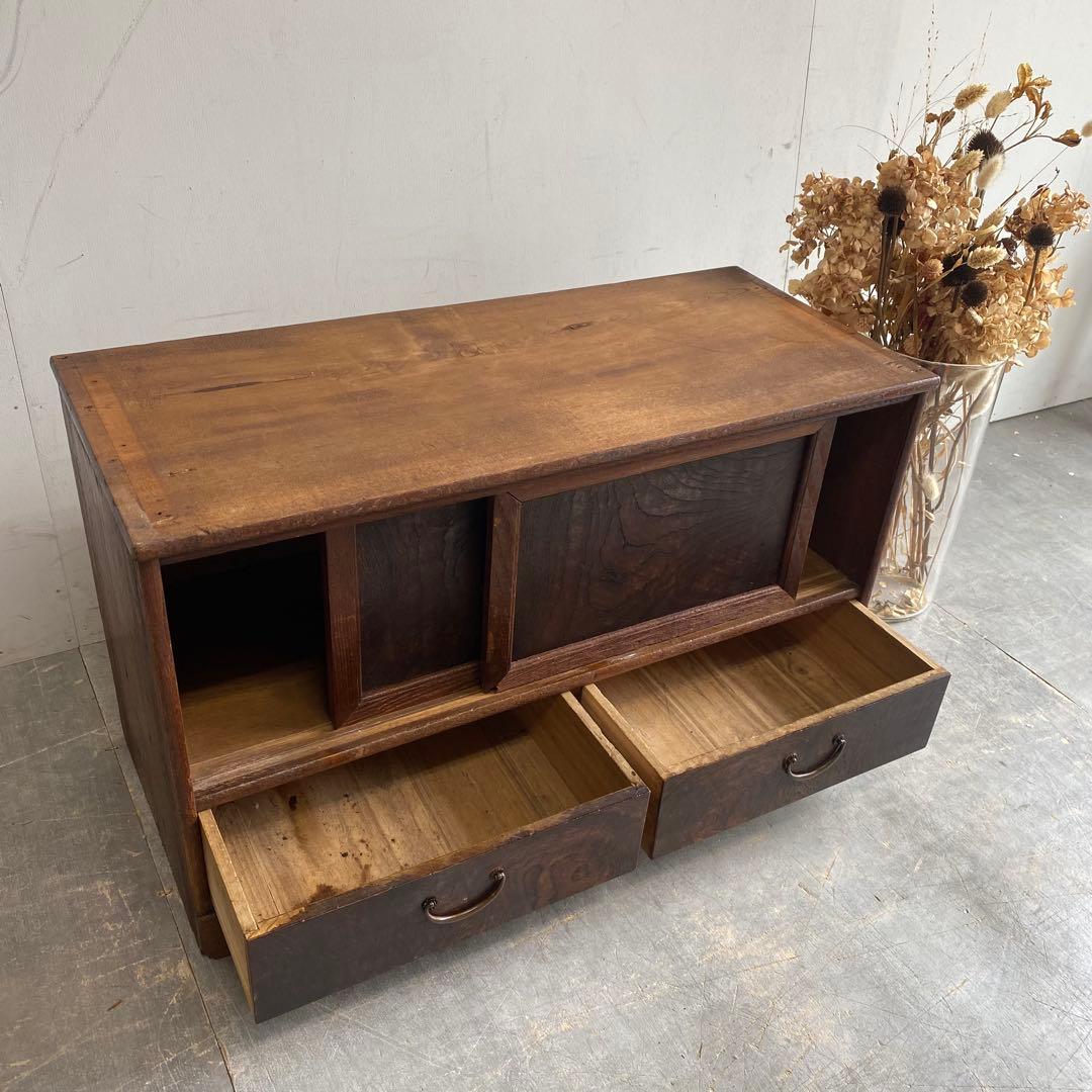 アンティーク 和箪笥 テレビ台 ローボード レトロ シャビー z419