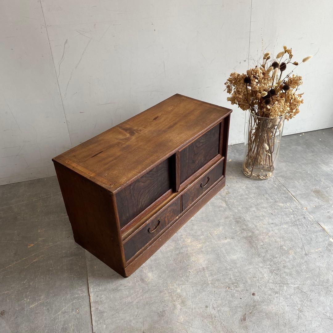 アンティーク 和箪笥 テレビ台 ローボード レトロ シャビー z419