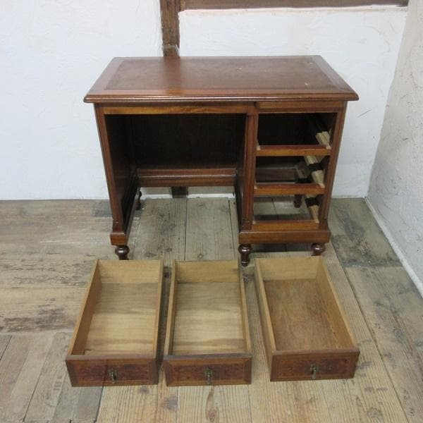 イギリス アンティーク 家具 レディーデスク 机 木製 マホガニー 6630d