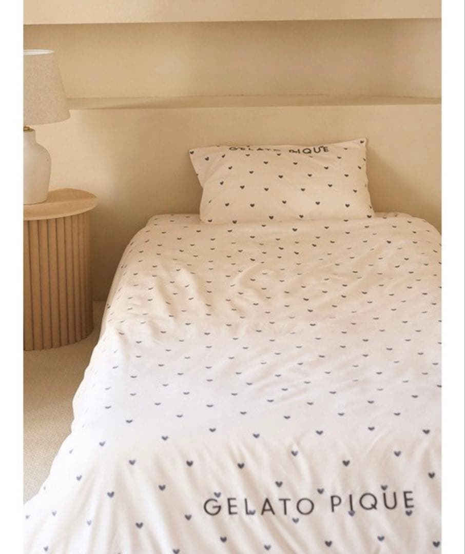 GELATO PIQUE ハート柄シングルカバーセット