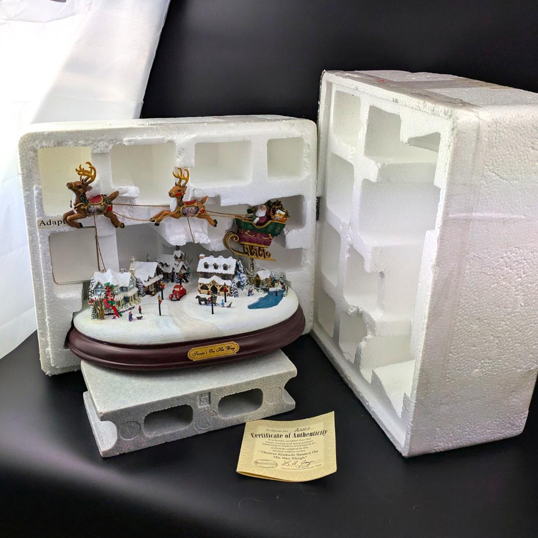 限定品 トーマスキンケード オルゴール サンタ オン ウェイ 箱・ 証明書付