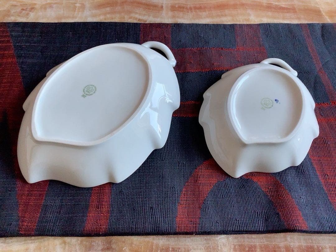 ロイヤルコペンハーゲン(B&G) リーフ型ディッシュ《大》: ヴィンテージ