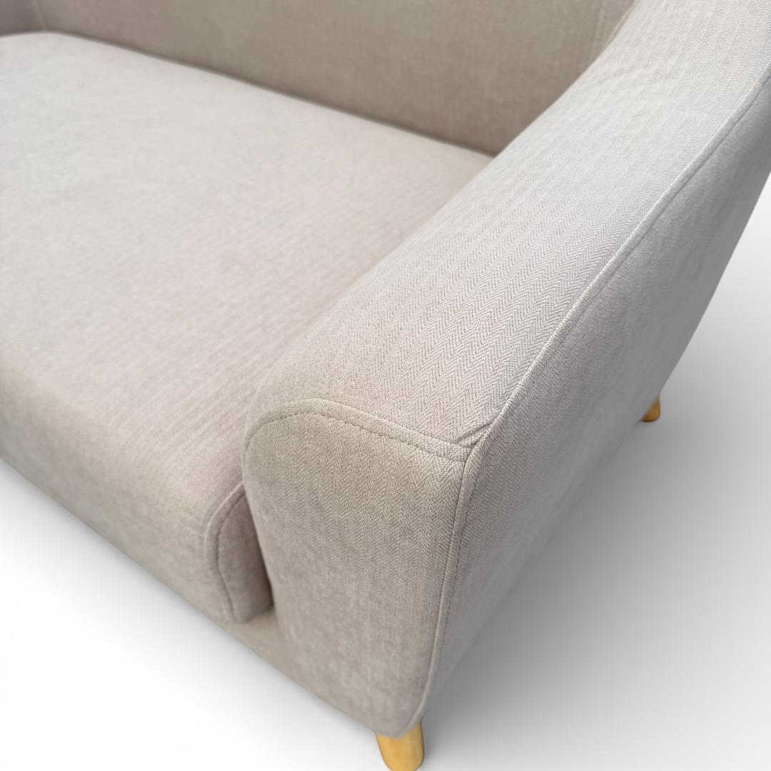 【新品】北欧風 2人掛け コンパクトソファ ベージュ 2WAY ローソファ可能