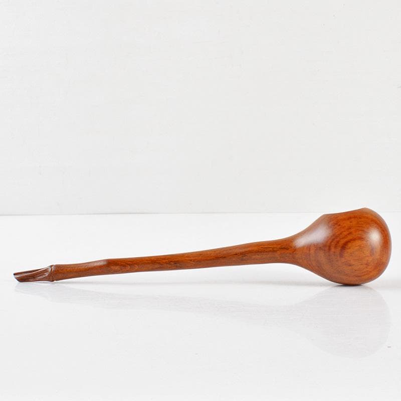 煎茶道具 木彫 瓢箪形 大匙 勺 柄杓 黒檀箱入 C R6590