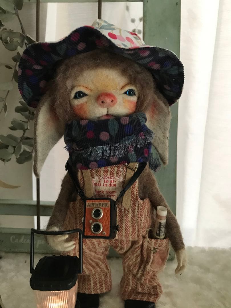 オーダー　フェイさん　チューリップハットとマフラー