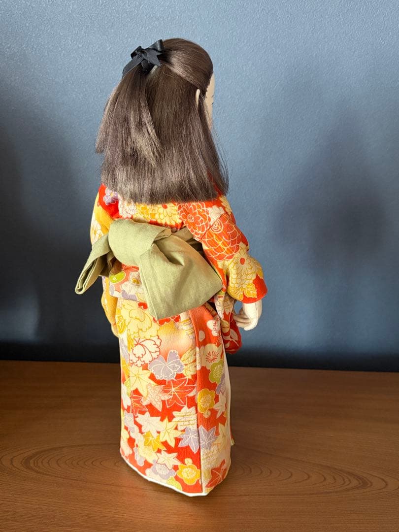 創作人形　大正時代の少女（高さ36cm）