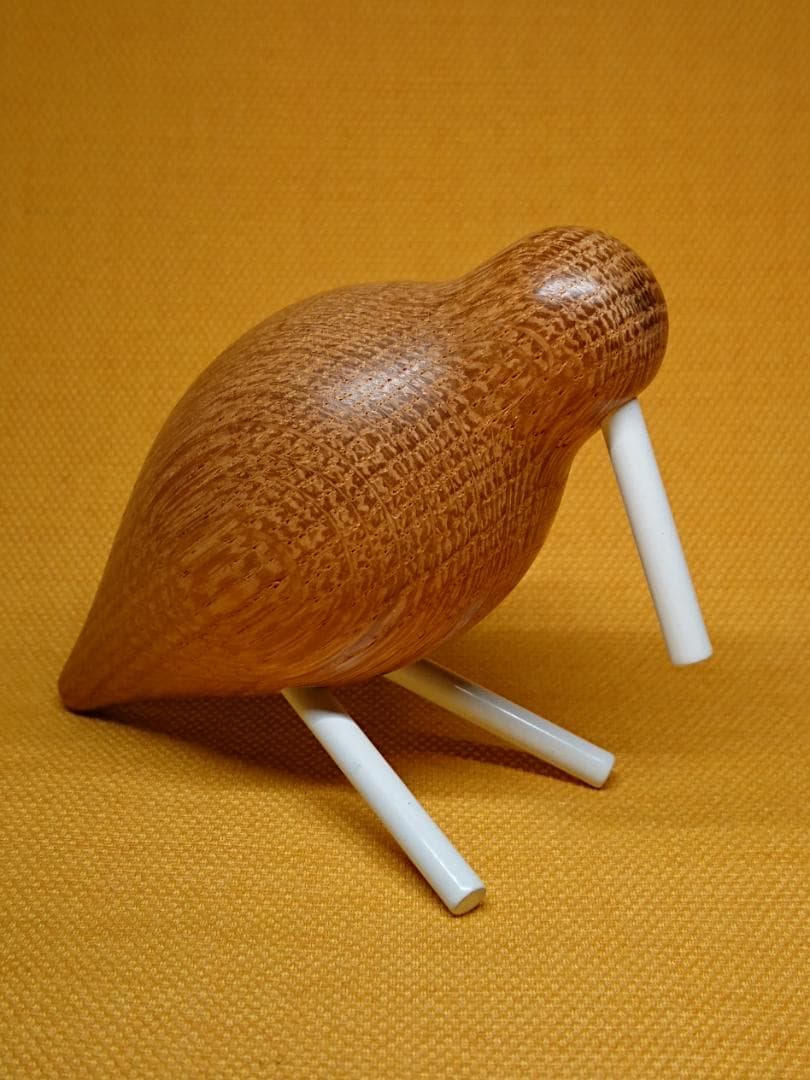 【美品】鳥　木彫　北欧　オブジェ　置物　インテリア　工芸品　美術品　A2820