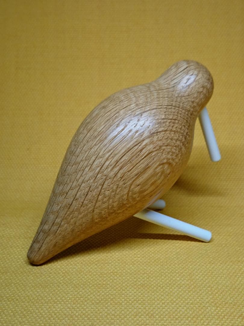 【美品】鳥　木彫　北欧　オブジェ　置物　インテリア　工芸品　美術品　A2820