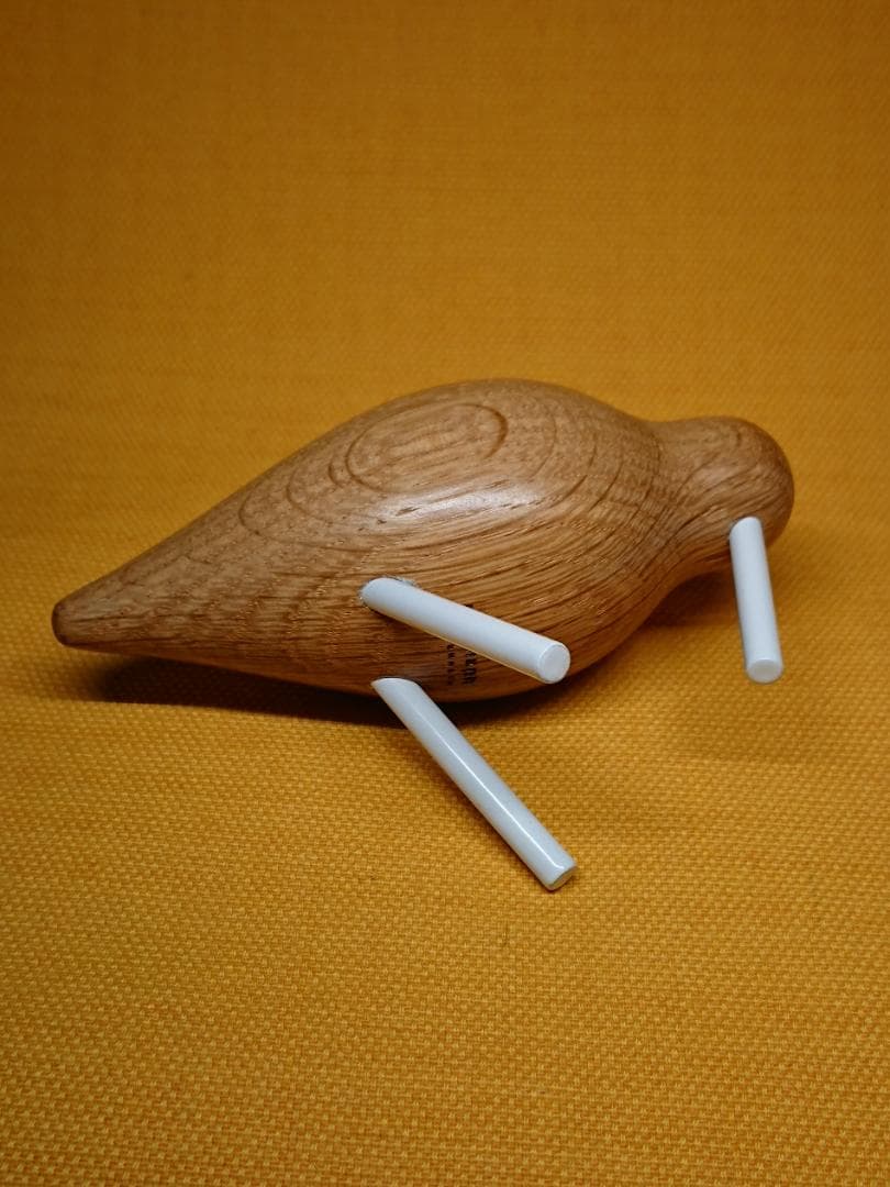 【美品】鳥　木彫　北欧　オブジェ　置物　インテリア　工芸品　美術品　A2820