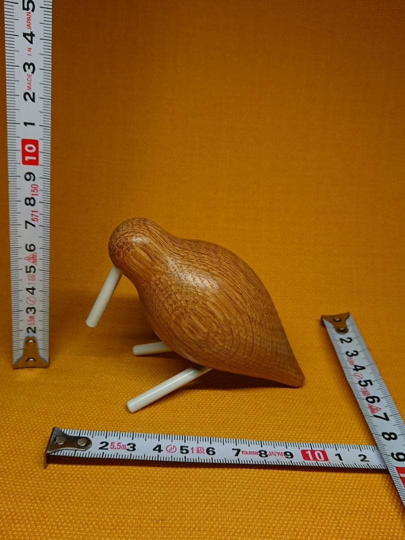 【美品】鳥　木彫　北欧　オブジェ　置物　インテリア　工芸品　美術品　A2820