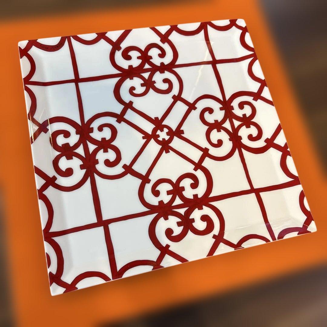 【新品未使用】HERMES スクエアプレート26.5cm