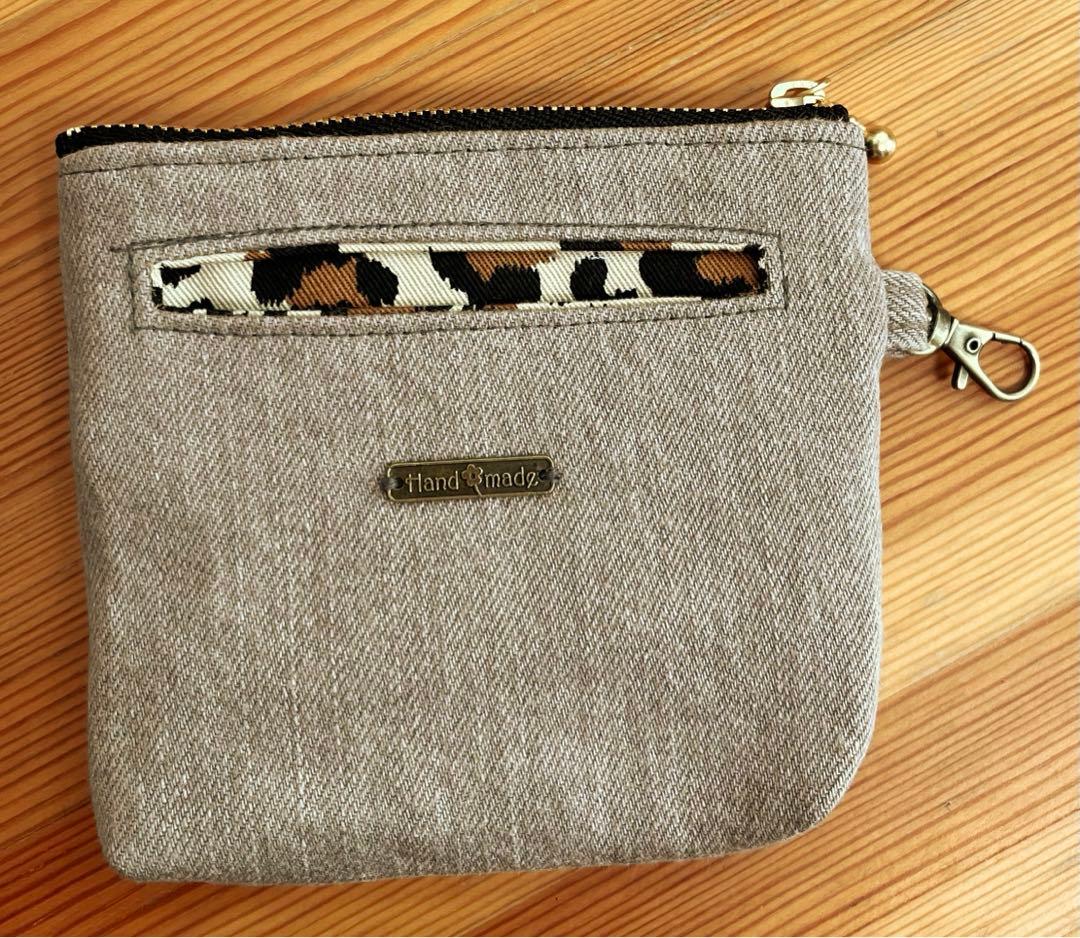 yuベージュリメイクバッグNo.814•No.815☆ハンドバッグポーチ