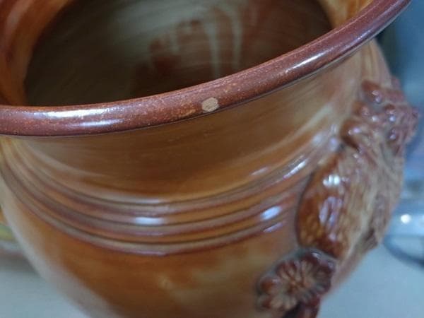 Y 長期保管 雲龍紋 朱泥 花瓶 傘立て 壷 インテリアの通販