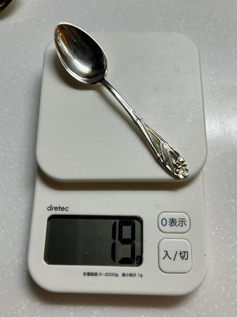 銀製　スプーン　silver刻印あり　19g