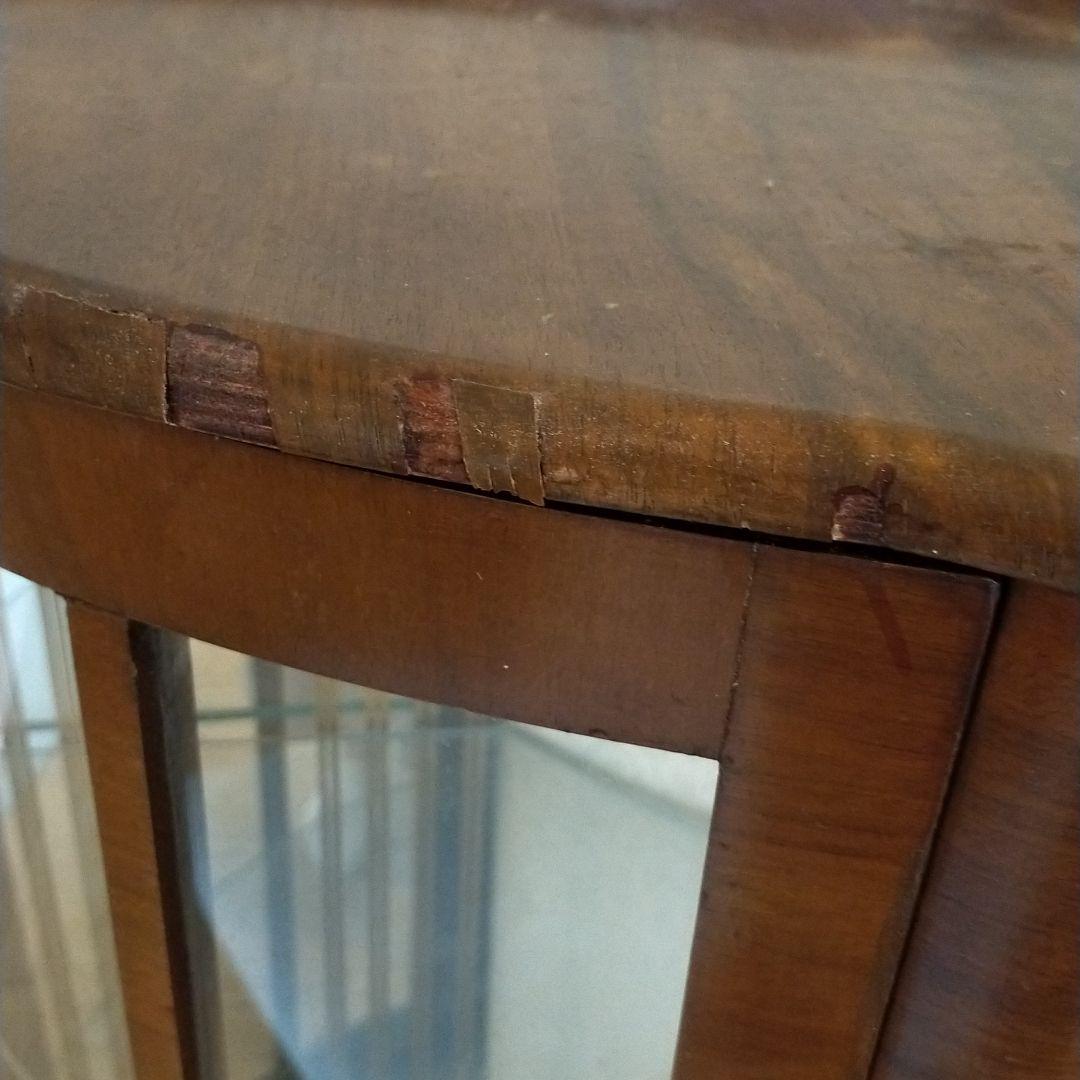 送料込 アンティークキャビネット飾り棚 猫脚