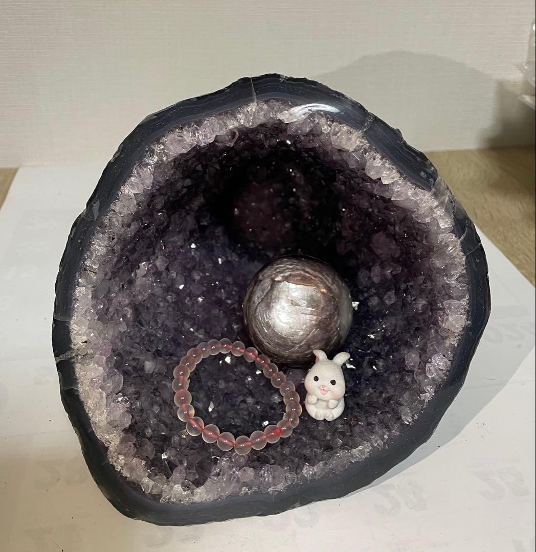 アメジストドーム 紫水晶 マネーボックス クリスタル パワーストーン 約3キロ