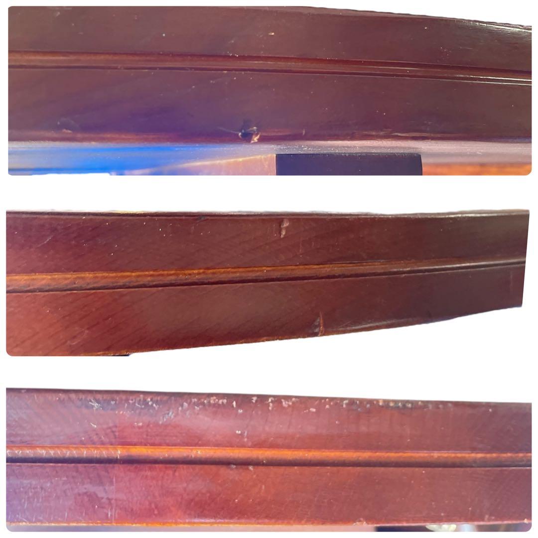 HR845 木目が素敵なレトロ　円卓　ちゃぶ台　125cm　シャビーシック