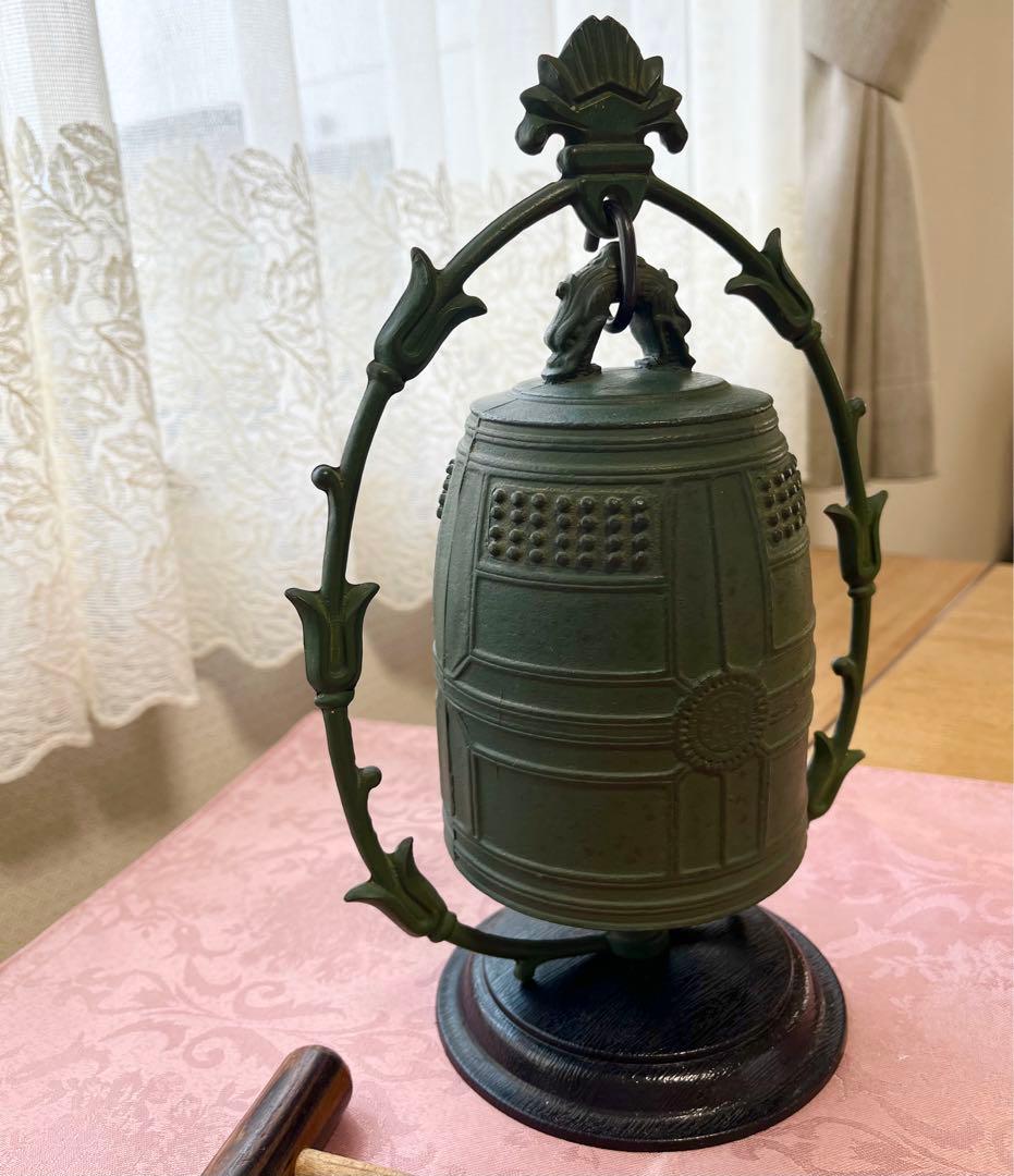 金寿堂謹製 薬師寺 白鳳の鐘 報恩鐘 金属製 喚鐘 梵鐘 骨董品 中古