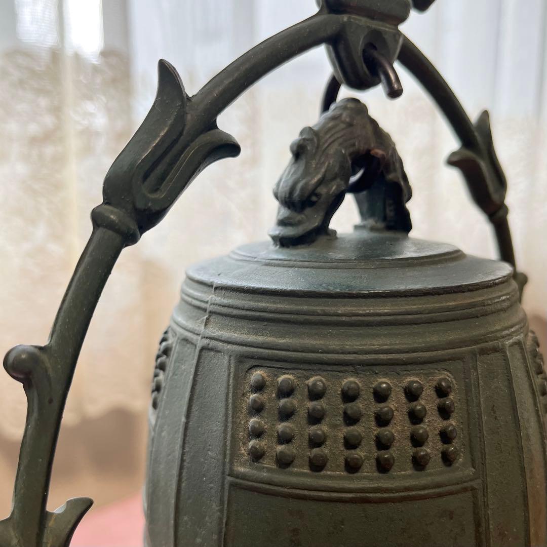 金寿堂謹製 薬師寺 白鳳の鐘 報恩鐘 金属製 喚鐘 梵鐘 骨董品 中古