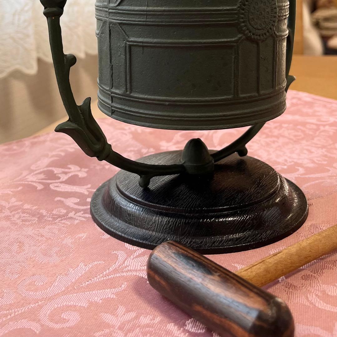 金寿堂謹製 薬師寺 白鳳の鐘 報恩鐘 金属製 喚鐘 梵鐘 骨董品 中古