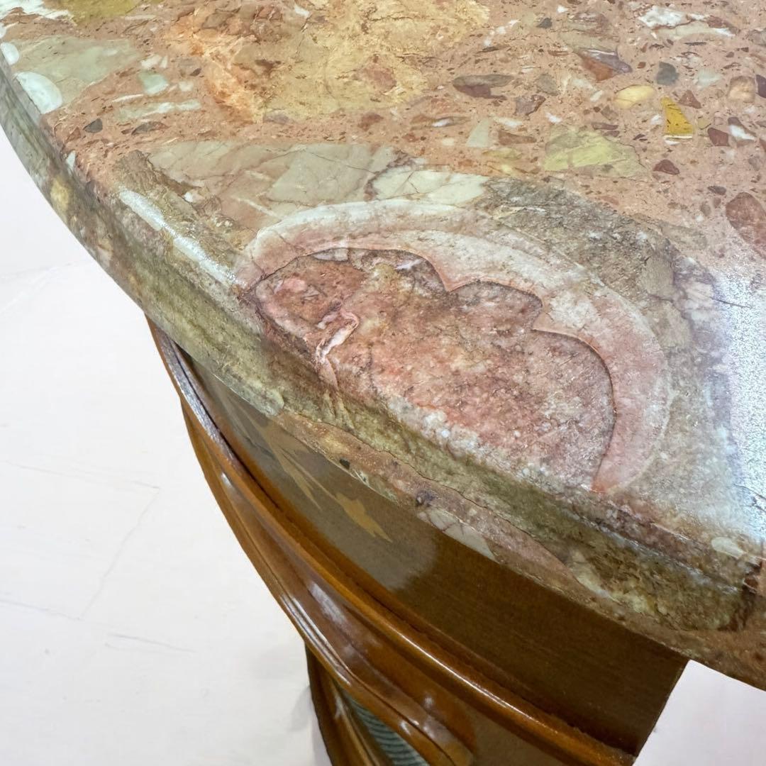 FP PASI　イタリア　アンティーク　サイドボード　キャビネット　象嵌　大理石