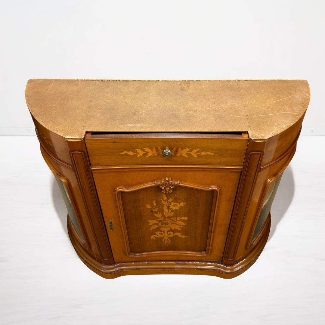 FP PASI　イタリア　アンティーク　サイドボード　キャビネット　象嵌　大理石